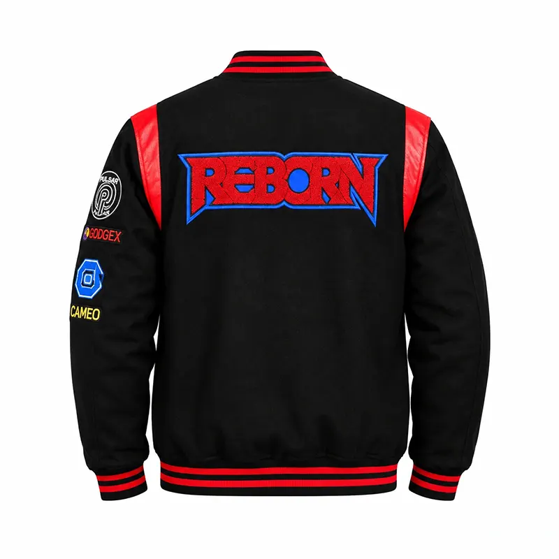 Kavinsky Reborn Black Varsity Jacket - Image 2