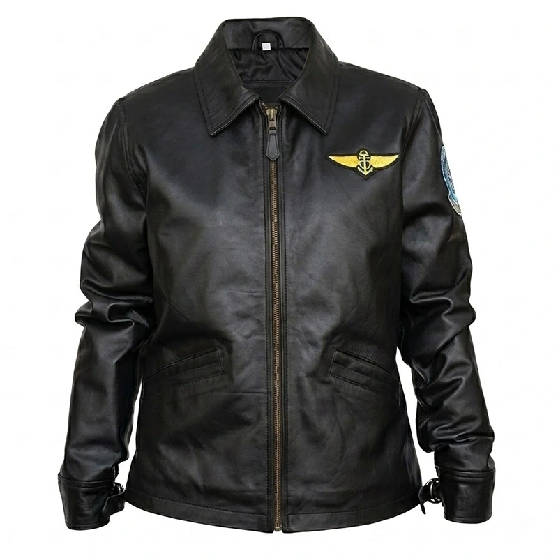 Kelly McGillis Top Gun Flight Leather Jacket