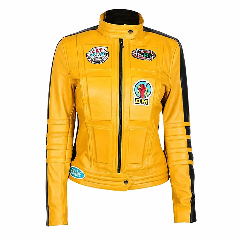 Kill Bill Vol. 1 Uma Thurman Yellow Leather Jacket
