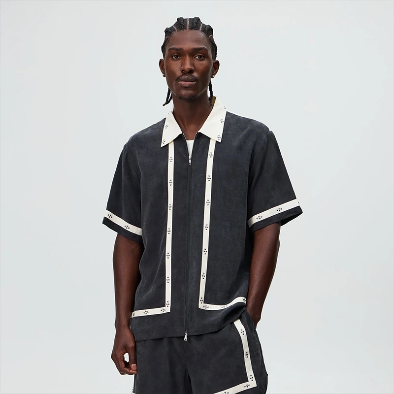 &Kin Cupro Linen Amir Shirt - Image 5