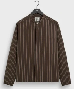 &Kin Derby Striped Poplin Nico Shirt
