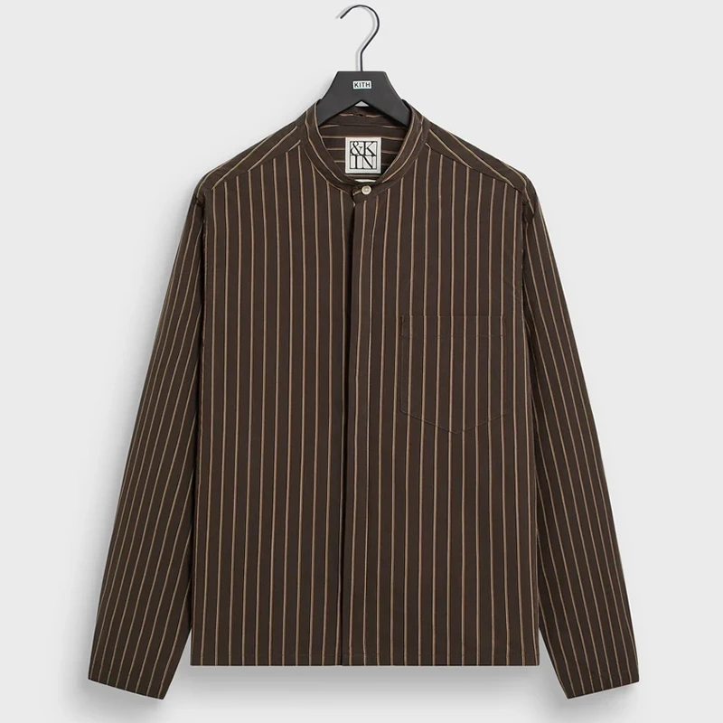&Kin Derby Striped Poplin Nico Shirt