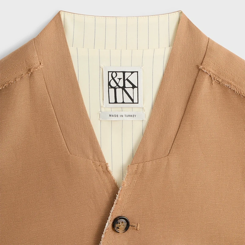 &Kin Linen Viscose Twill Mathis Shirt - Image 4