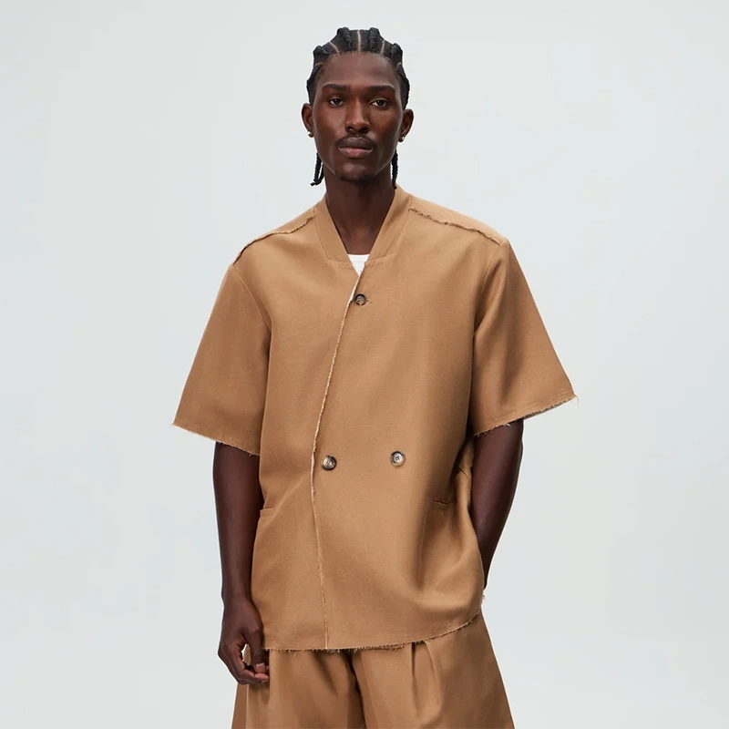 &Kin Linen Viscose Twill Mathis Shirt - Image 3