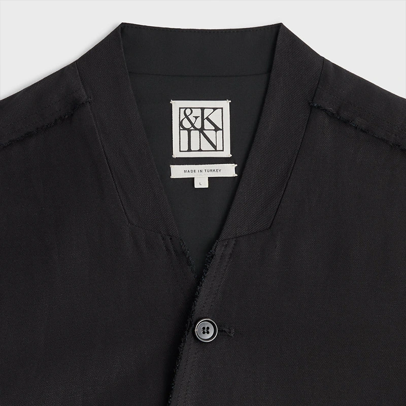 &Kin Long Sleeve Linen Viscose Twill Mathis Shirt - Image 3