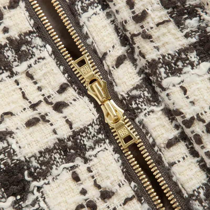 &Kin Mixed Tweed Hawthorne Flight Jacket - Image 4