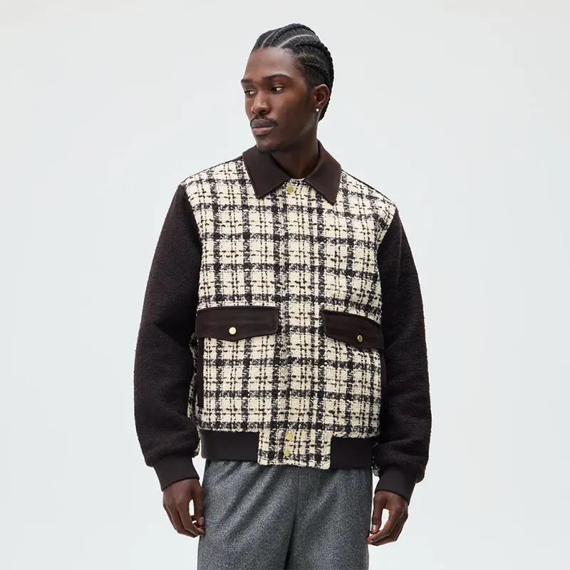 &Kin Mixed Tweed Hawthorne Flight Jacket - Image 6