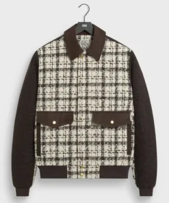 &Kin Mixed Tweed Hawthorne Flight Jacket