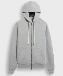&Kin Plush Fleece Hiroshi Zip Front Hoodie