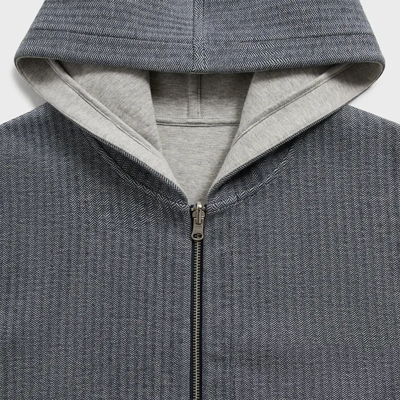 &Kin Reversible Double Face Williams V Hoodie - Image 5