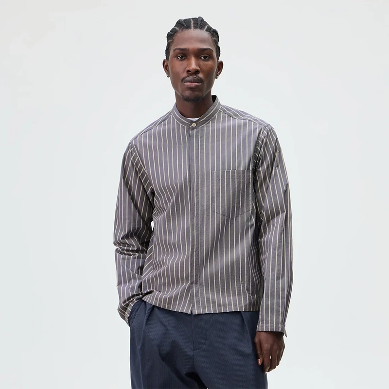 &Kin Striped Poplin Nico Shirt - Image 6