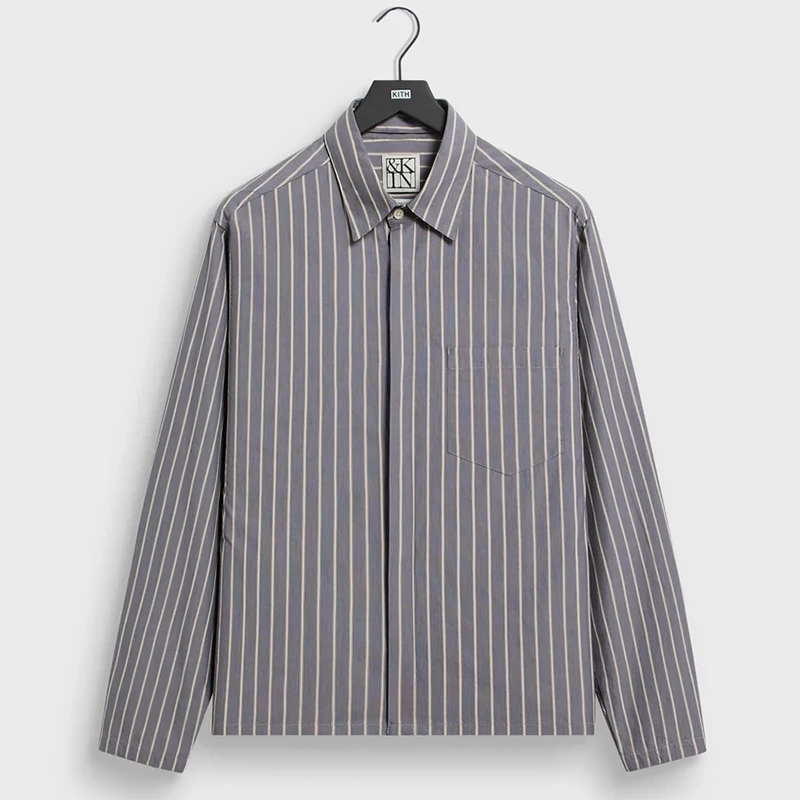 &Kin Striped Poplin Nico Shirt