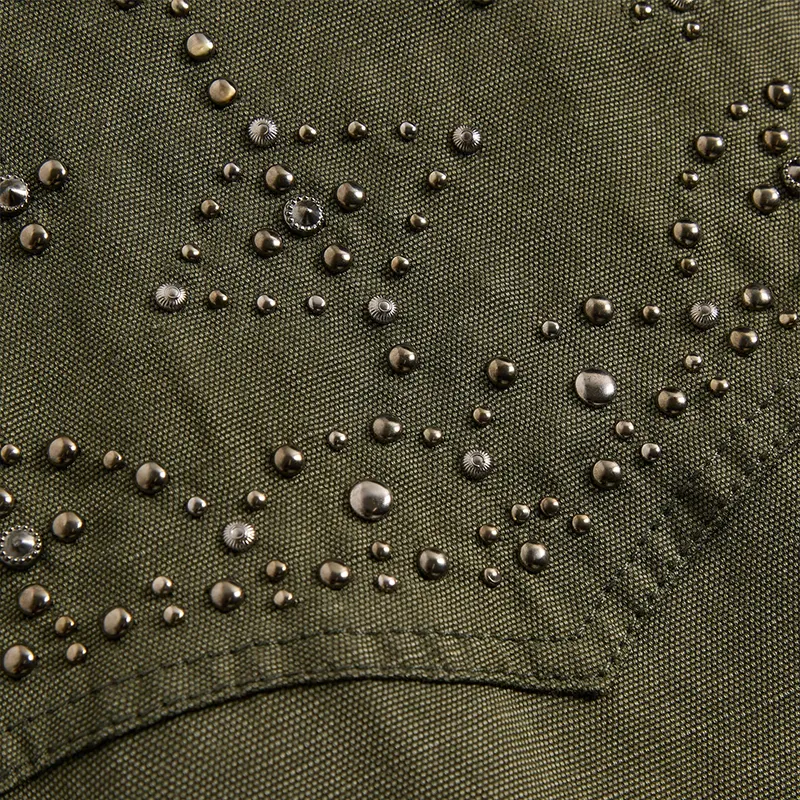 &Kin Studded Canvas Rhysand Jacket - Image 4