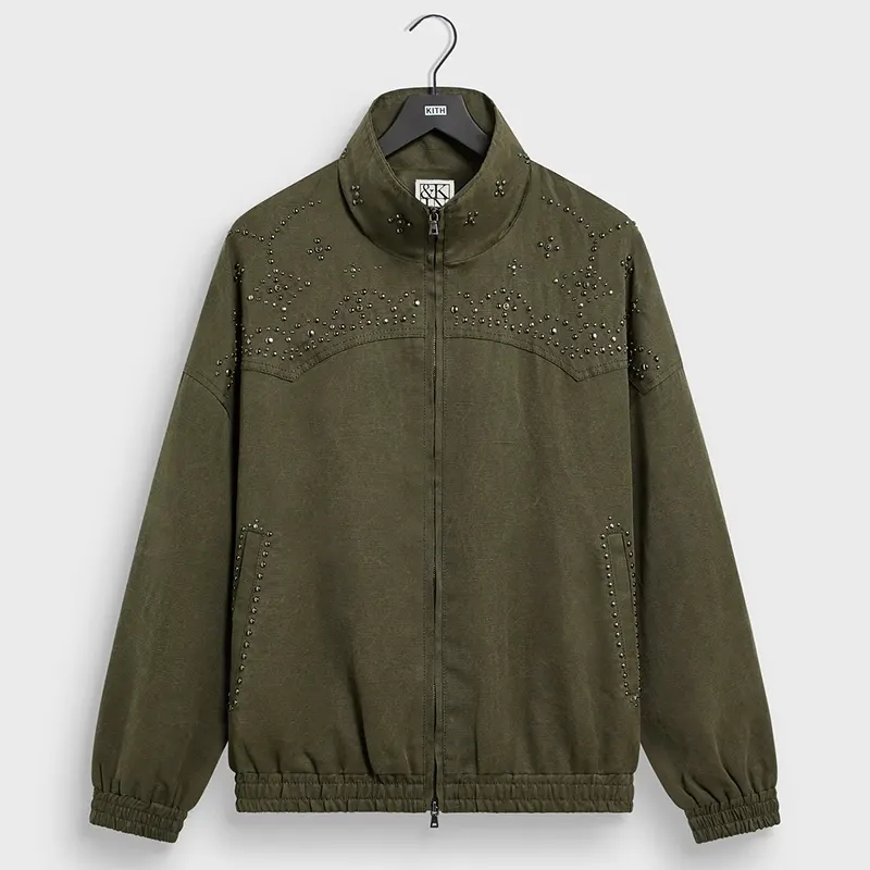 &Kin Studded Canvas Rhysand Jacket
