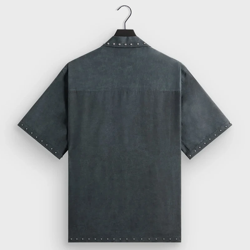 &Kin Studded Cupro Linen Sawyer Shirt - Image 2