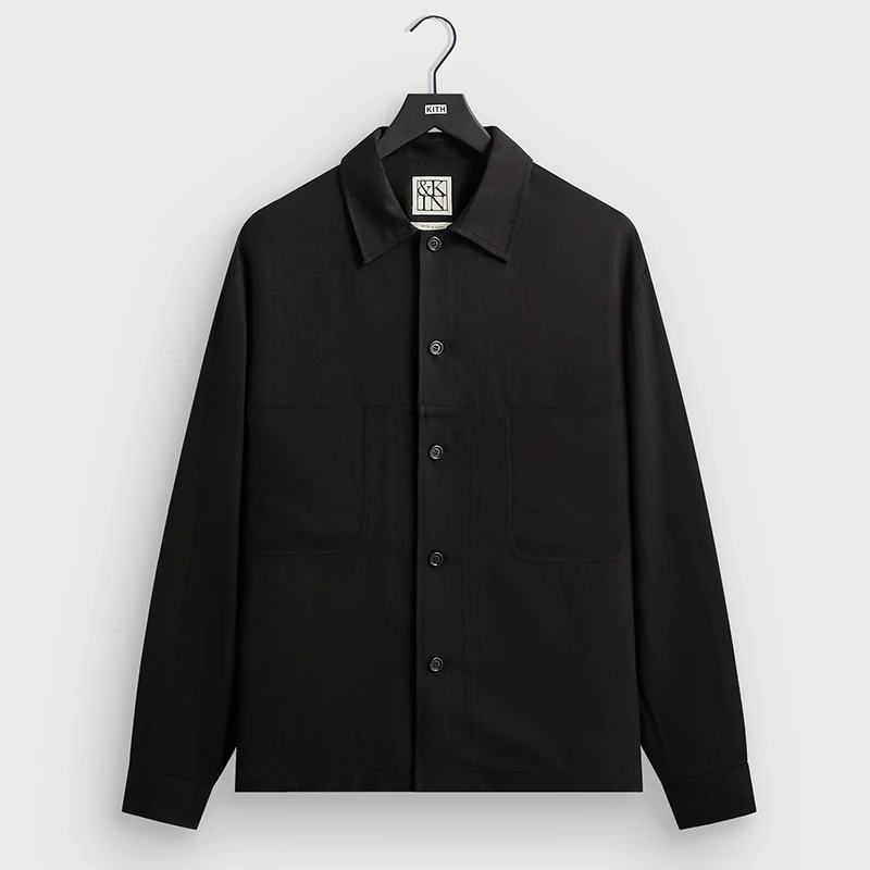 &Kin Textured Viscose Ace Buttondown