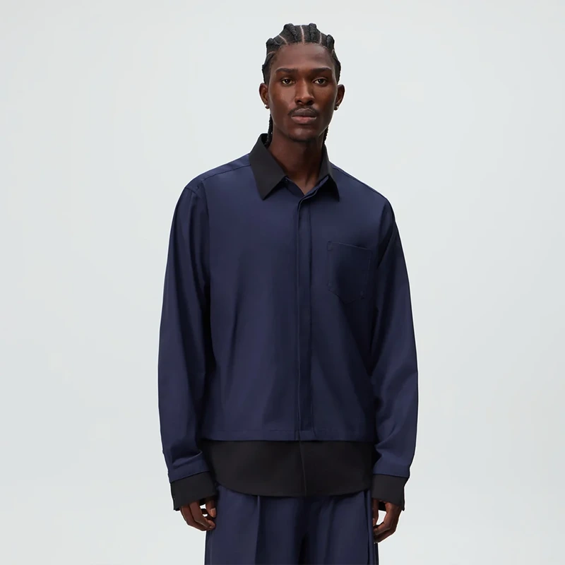 &Kin Tropical Wool Nico Shirt - Image 8