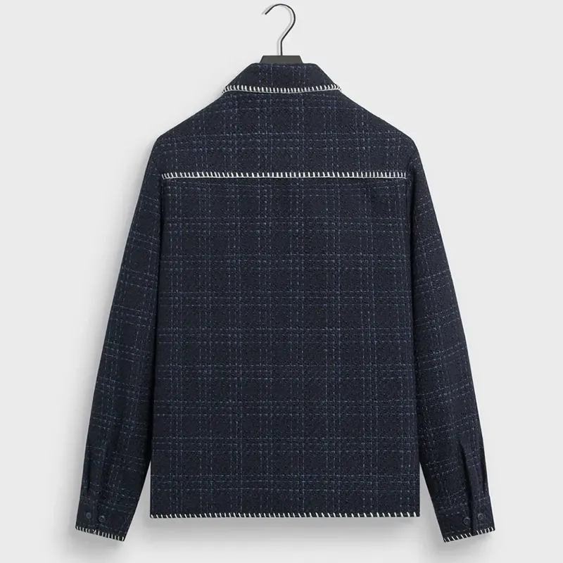 &Kin Tweed Boxy Collared Overshirt - Image 2