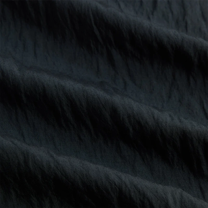 &Kin Wrinkle Cupro Black Leven Shirt - Image 4