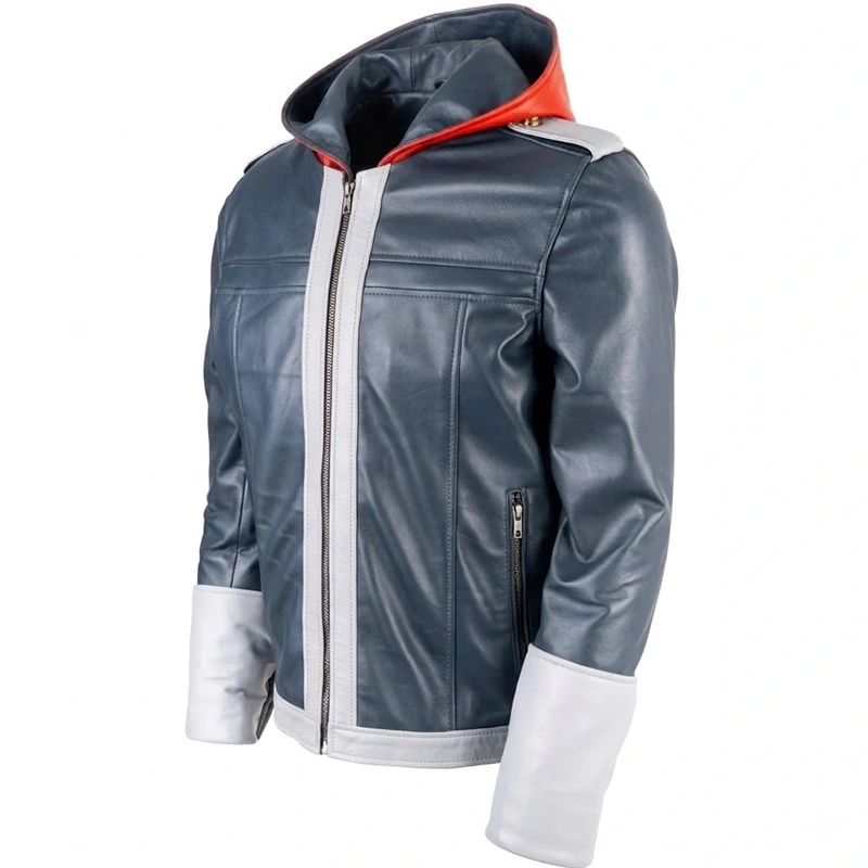Kingdom Hearts 4 Sora Hooded Leather Jacket - Image 3