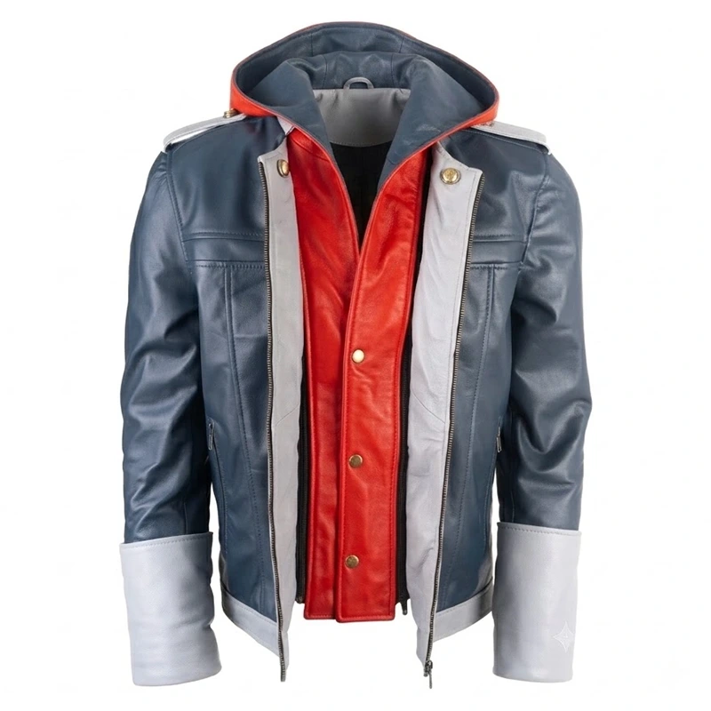 Kingdom Hearts 4 Sora Hooded Leather Jacket