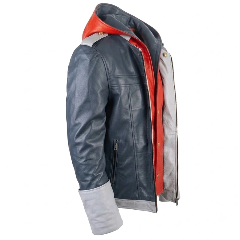 Kingdom Hearts 4 Sora Hooded Leather Jacket - Image 2