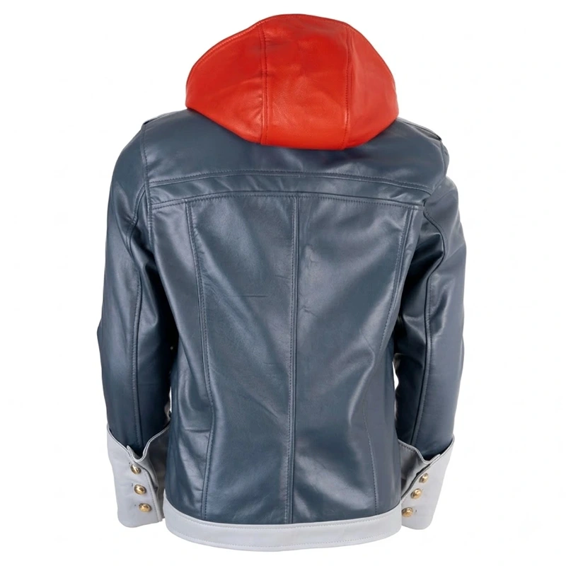 Kingdom Hearts 4 Sora Hooded Leather Jacket - Image 4