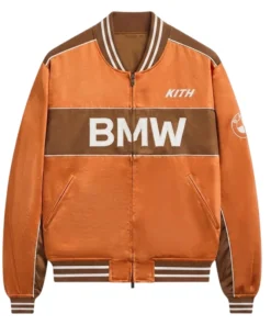Kith BMW Captain Orange Varsity Jacket