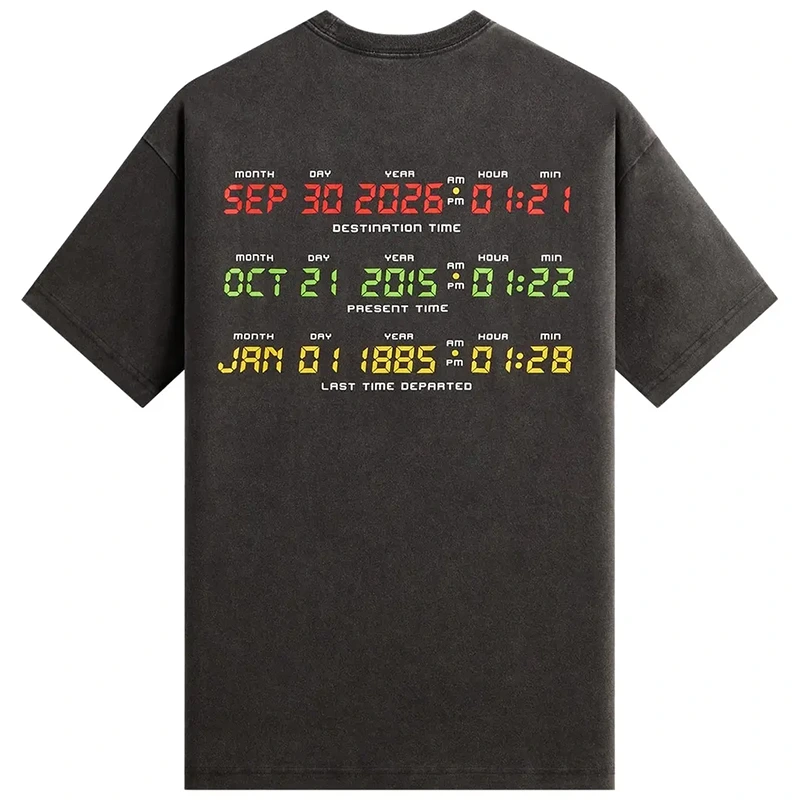 Kith For Back To The Future Delorean Black Vintage Tee - Image 2