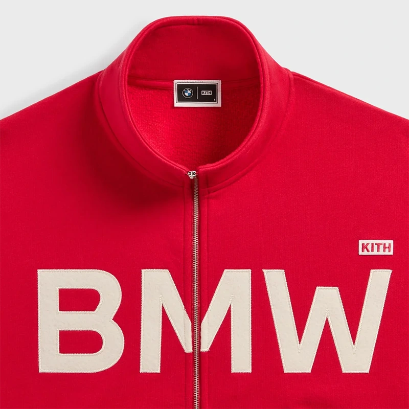 Kith x BMW Braxton Cinnabar Track Zip Jacket - Image 3