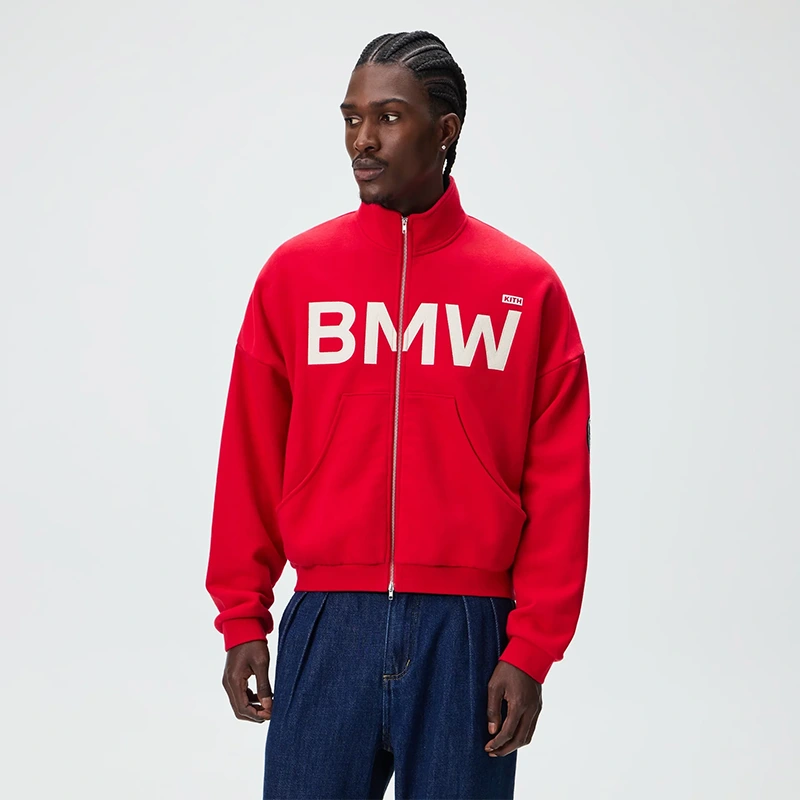 Kith x BMW Braxton Cinnabar Track Zip Jacket - Image 6