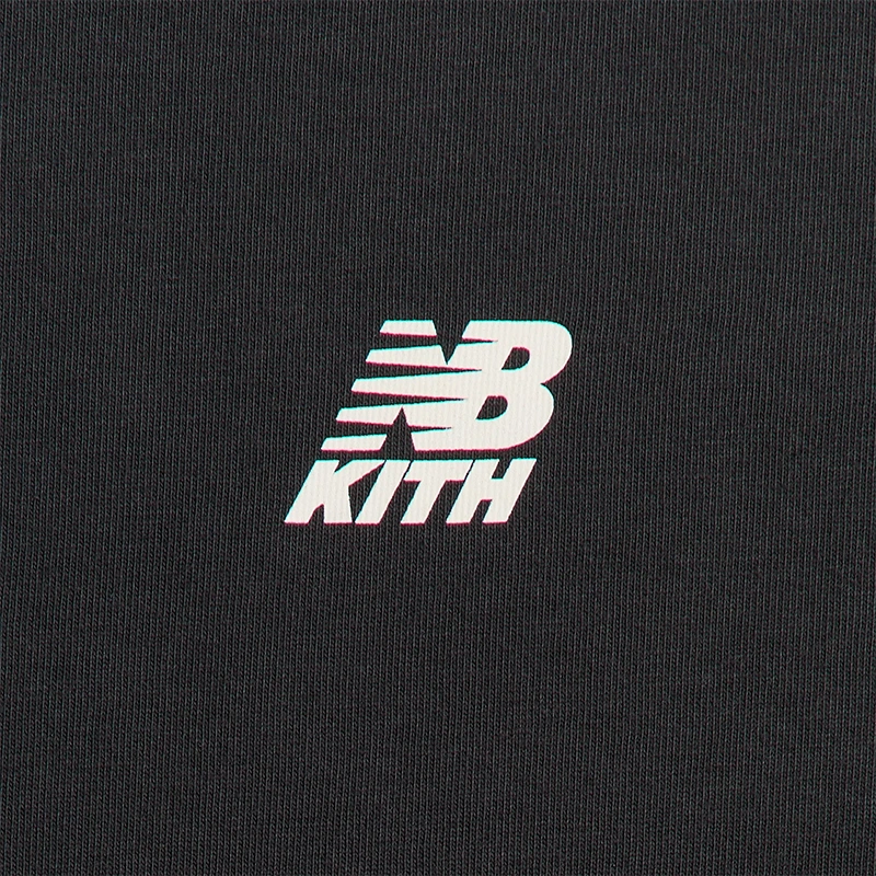 Kith x New Balance 2011 Woodblock Jones Black Tee - Image 5