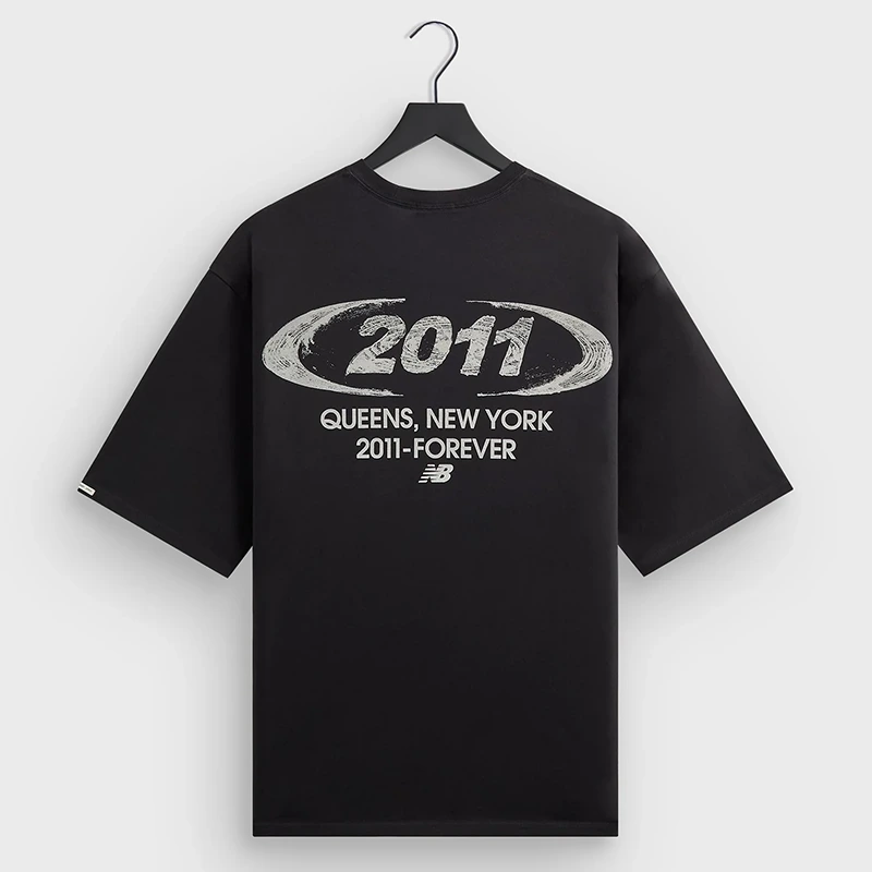 Kith x New Balance 2011 Woodblock Jones Black Tee - Image 2