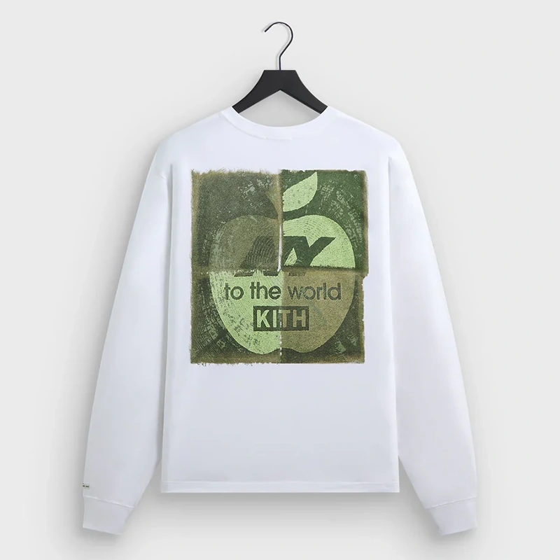 Kith x New Balance NY Woodblock Long Sleeve Pocket Tee - Image 2