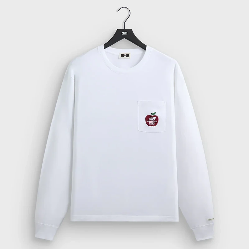 Kith x New Balance NY Woodblock Long Sleeve Pocket Tee