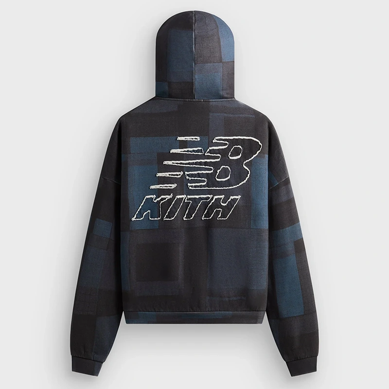 Kith x New Balance Pinstripe Braxton Soul Zip Hoodie - Image 2