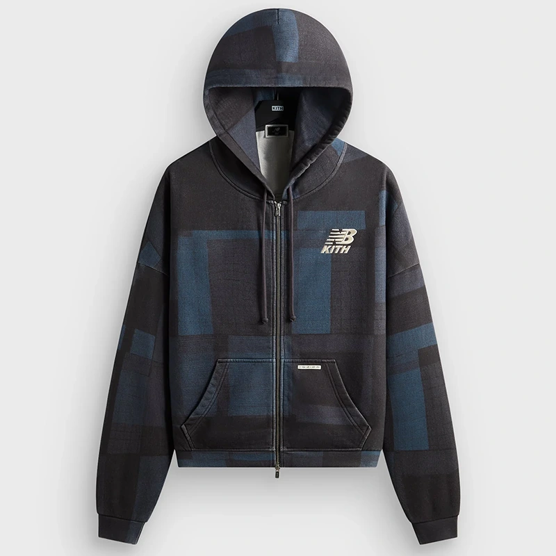 Kith x New Balance Pinstripe Braxton Soul Zip Hoodie