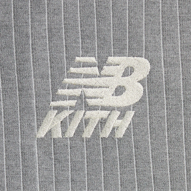 Kith x New Balance Pinstripe Braxton Zip Hoodie - Image 5