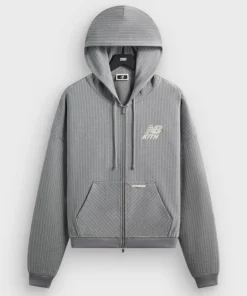 Kith x New Balance Pinstripe Braxton Zip Hoodie