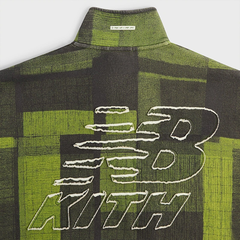 Kith x New Balance Woodblock Nelson Calliste Quarter Zip - Image 6