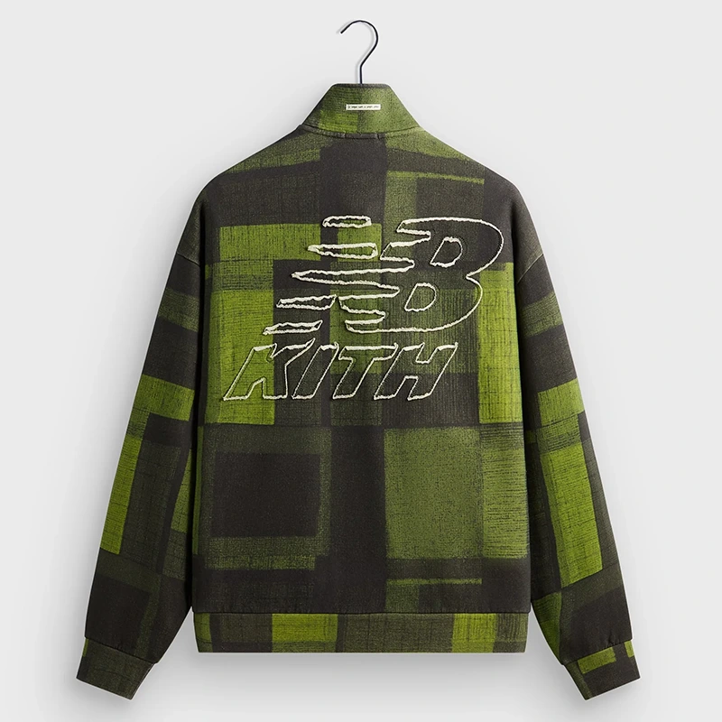 Kith x New Balance Woodblock Nelson Calliste Quarter Zip - Image 2