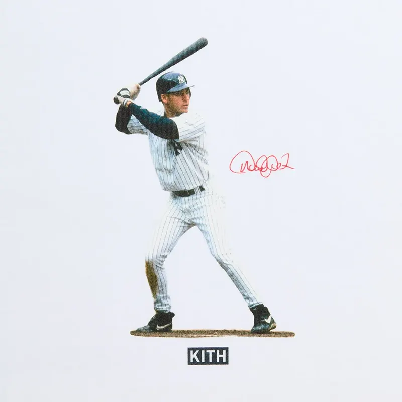 Kith x New York Yankees Derek Jeter At Bat Vintage Tee - Image 3