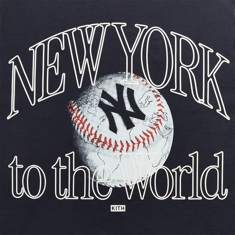 Kith x New York Yankees New York to the World Vintage Alex Tee - Image 3