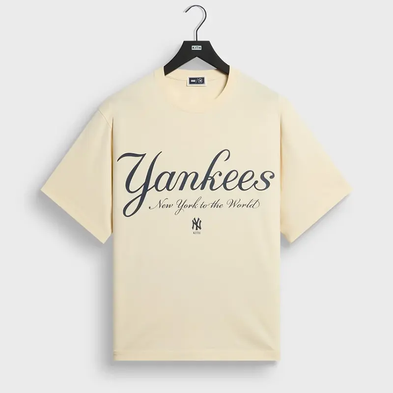 Kith x New York Yankees Script Vintage Alex Tee