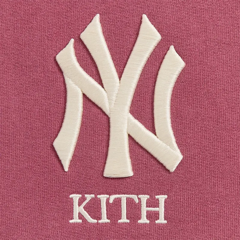 Kith x New York Yankees Vintage Nelson Garnet Quarter Zip - Image 3