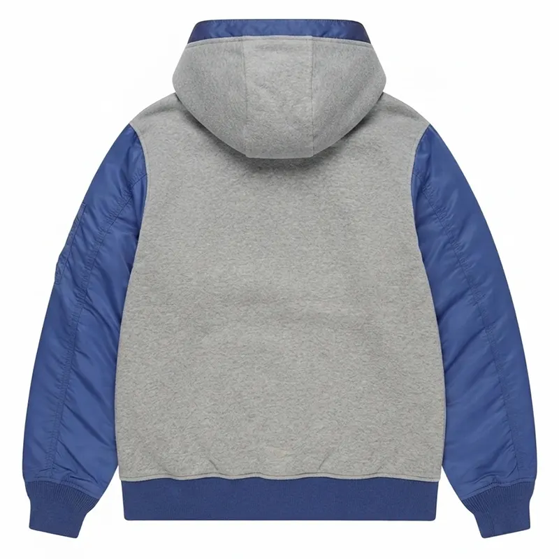 Knicks MA-1 Blue Gray Hoodie - Image 2