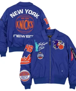 Knicks New Era x Alpha Industries MA-1 Bomber Jacket