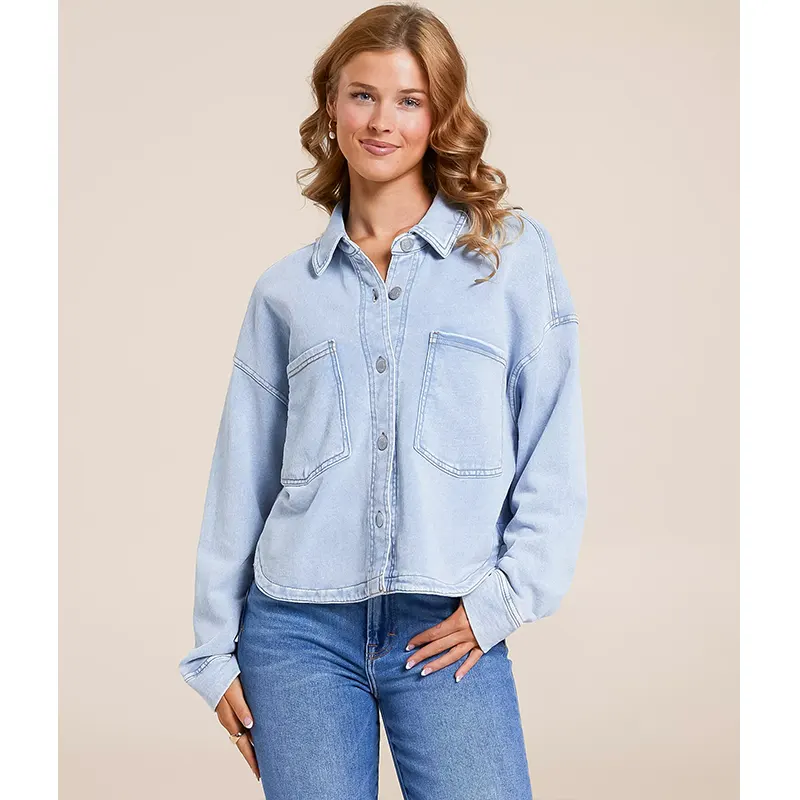 Knit Denim Jacket