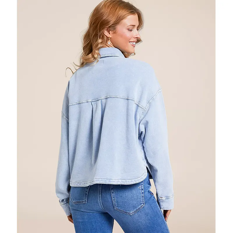 Knit Denim Jacket - Image 2