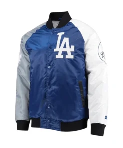 LA Dodgers Tri-Color Satin Jacket